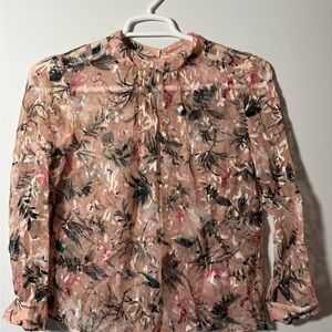 Floral Sheer Blouse